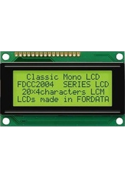 4X20 Karakter Lcd Ekran Yeşil - 2004D
