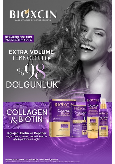 Collagen & Biotin Ekstra Hacim Şampuanı 300 Ml - Kolajen Biotin İnce Ve Seyrek Saçlar