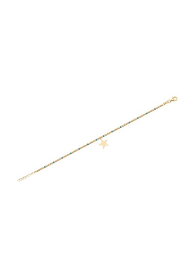 Diamond Line - Gülaylar - Sarı Altın 14 Ayar Toplu Bileklik Standart N11.21785 Sarı Altın