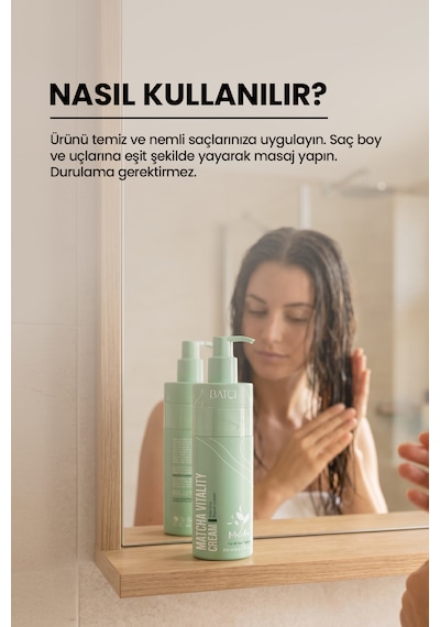 Maça Çaylı Saç Kremi Yıpranmış Saçlar İçin Onarıcı Krem