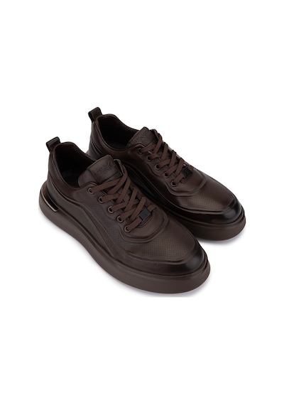Tamer Tanca Erkek Hakiki Deri Kahverengi Sneakers & Spor Ayakkabı 298 2850-6e01 Erk Ayk Sk25-26 Kahve Dr Kahve