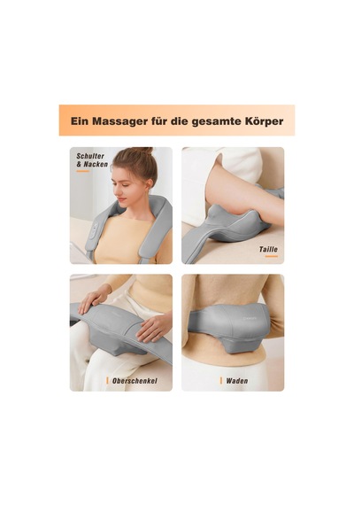 Knqze Shiatsu Masaj Aleti 4d, 2026 Isı İle Kablosuz Boyun Masajı, Geliştirilmiş Grafen Isıtma, Boyun, Omuz, Sırt İçin 4d Shiatsu Derin Yoğurma Boyun Masajı, Erkekler İçin Hediyeler, Gri Knqze Shiatsu Masaj Aleti 4d, 2026 Isı İle Kablosuz Boyun Masajı, Geliştirilmiş Grafen Isıtma, Boyun, Omuz, Sırt İçin 4d Shiatsu Derin Yoğurma Boyun Masajı, Erkekler İçin Hediyeler, Gri