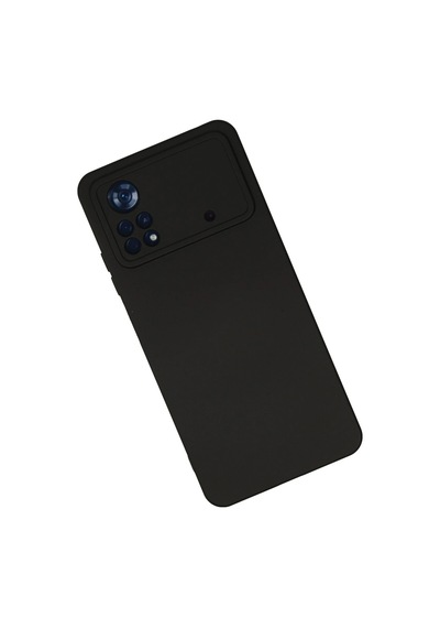 Cosmotex Newface Xiaomi Poco X4 Pro 5g Kılıf Nano İçi Kadife Silikon - Siyah Sıyah