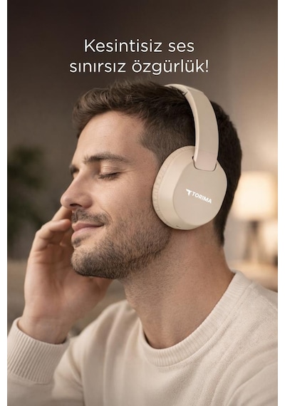 Torima HD50 Bluetooth Kulaklık Kulak Üstü Kablosuz Kulaklık