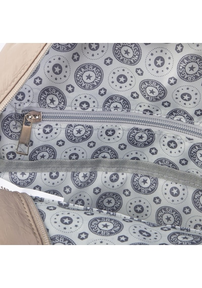 Nas Bag Unisex Büyük Boy Su Geçirmez Çok Gözlü Extra Hafif Sportif Sırt Çantası Vizon