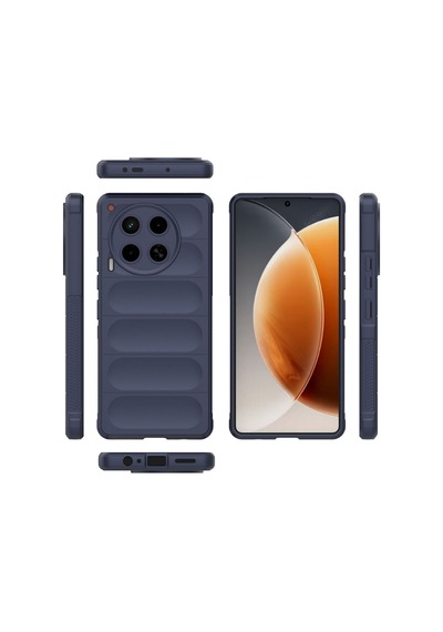 Tecno Camon 30 4G Uyumlu Silikon Kılıf - Kamera Korumalı Esnek Yeni Nesil Airbag Kapak - Siyah
