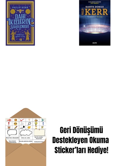 Dahi İkizlerin Serüvenleri - Babilli Mavi Cin + Sahte Dokuz + Okuma Sticker'ları