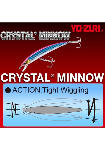 Yo-zuri Crystal Minnow Yüzen Suni Yem 14,7 Cm M