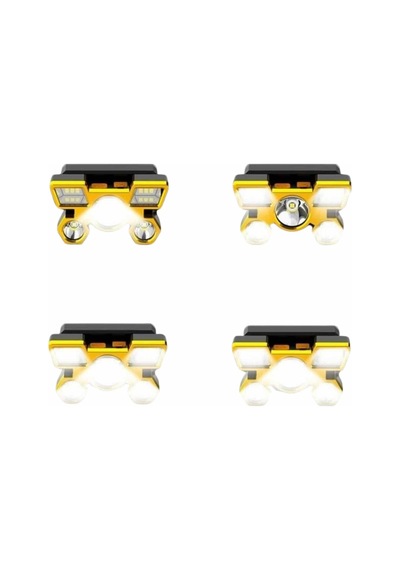 El - 300 - Feneri Süper Kafa Lambası 4 Modlu 5 Led - Csmo-tex - Kafa Feneri Beyaz