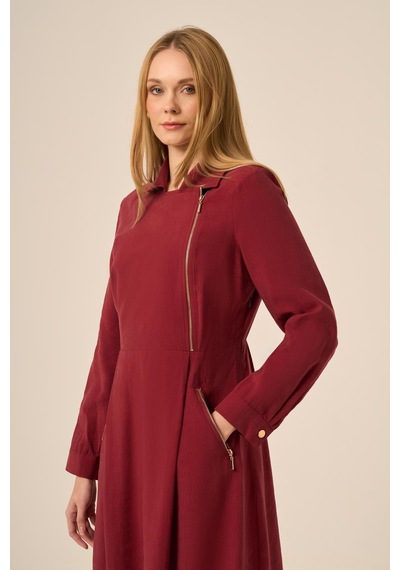 Ftz Women Ftz Kadın Modal Elbise Bordo 31183 Bordo