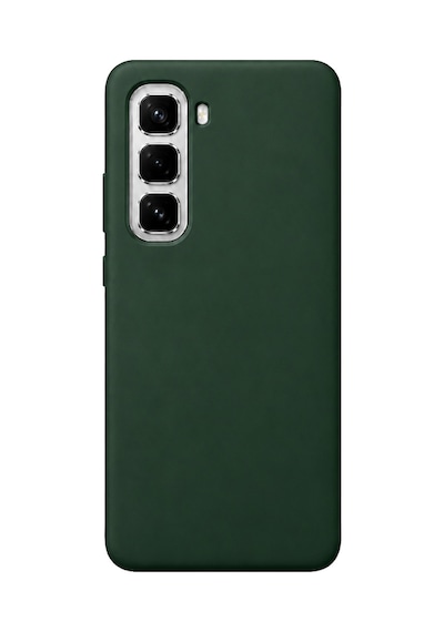 Infinix Hot 60 Pro Uyumlu İçi Kadife Kaplamalı Silikon Kılıf Airline Serisi Yeşil