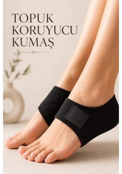 Topuk Dikeni Tabanlık Topukluk Kumaş Çorabı Ve Ayak Masaj Silindiri