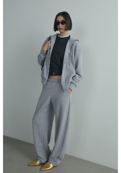 Suud Collection Gri Salted Lastikli Eşofman