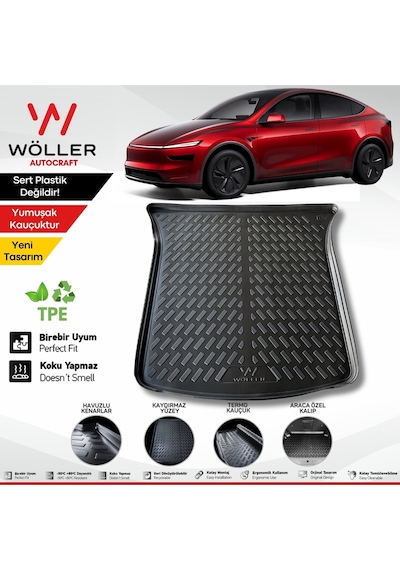 Yeni Tesla Model Y Juniper Bagaj Havuzu 2025 Sonrası Uyumlu 3d Wöller Ultraflex Esnek