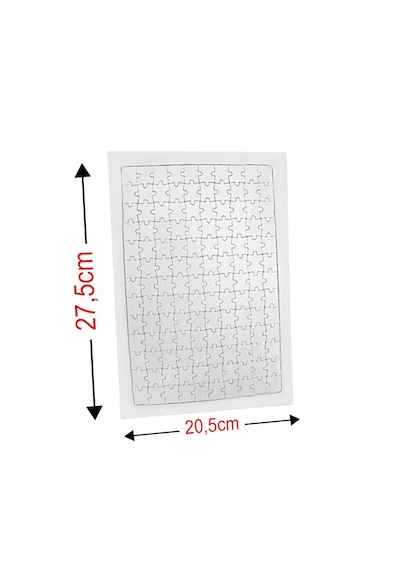 Kişiye Özel Fotoğraf Baskılı Süblimasyon Dikdörtgen Puzzle A4 - 99 Parça