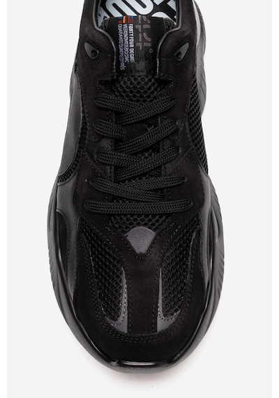 Marcomen Erkek Kalın Tabanlı Sneaker Ayakkabı Gerçek Deri Mc 23291/2 Siyah