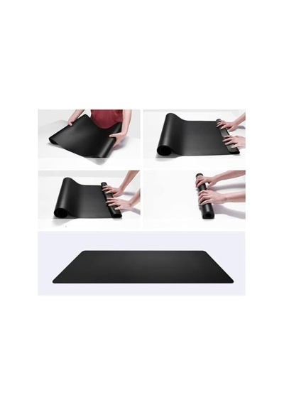 60x30 Cm Siyah Çift Taraflı Deri Desk Mat, Pu Deri Masa Sümeni Ve Masa Koruyucu, Suya Dayanıklı Kola Diğer