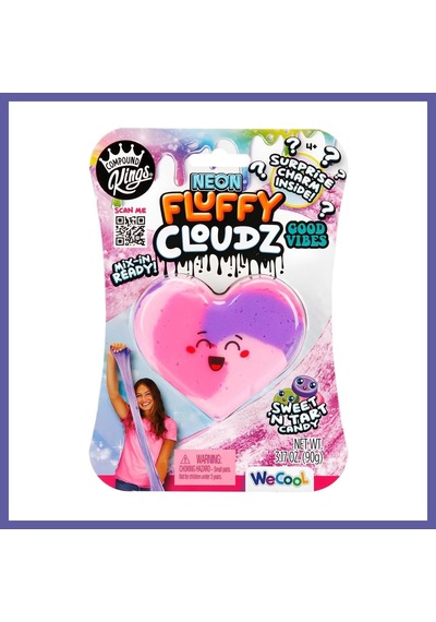 Bezos Compound Kings Neon Fluffy Cloudz Kalp Slime 11312 Nıda Çok Renkli