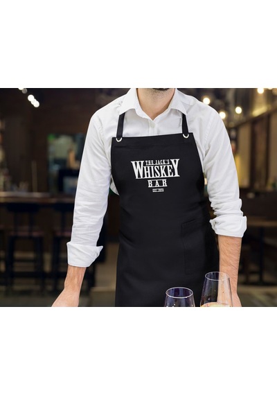 Bk Gift Kişiye Özel İsimli Tarihli Bar Tasarımlı Profesyonel Siyah Mutfak Önlüğü, Aşçı Önlüğü, Şef Önlüğü, Arkadaşa -10 Bej