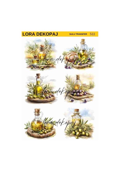 Lora Dekopaj Sulu Transfer Kağıdı - 522 25x35 Cm