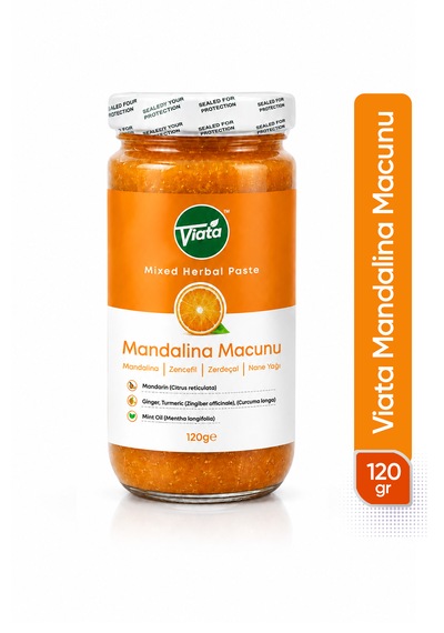 Mandalina Macunu Zencefil Zerdeçal Nane Yağı İçeren Bitkisel Karışımlı Macun 120 Gr