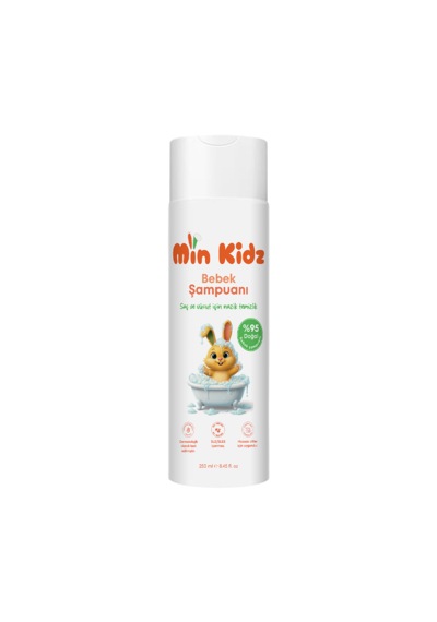 Min Kidz Dermatolojik Olarak Test Edilmiş Saç Vücut Şampuanı 250 Ml Hassas