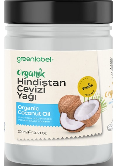 Greenlabel Organik Hindistan Cevizi Yağı 300 Ml 100 G