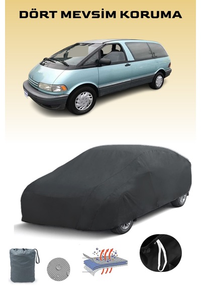 Siyah Toyota Previa Araba Brandası, Oto Örtüsü, Araba Çadırı Siyah