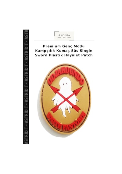 Astrid T Premium Genç Modu Kampçılık Kumaş Süs Single Sword Plastik Hayalet