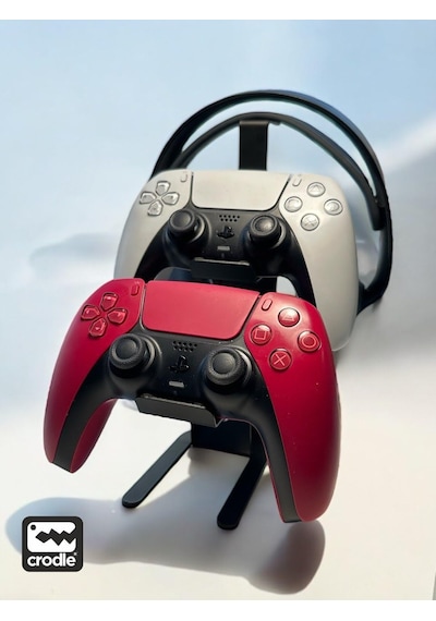 Duvara Monte Edilebilen Masaüstü Metal Siyah Gaming Ps4 Ps5 Xbox Joystick Controller Tutucu Ve