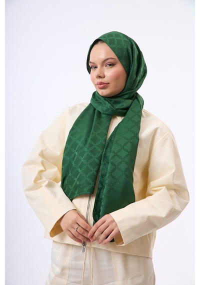 Mirsoy Scarf Lina Modern Desen Şal Yeşil