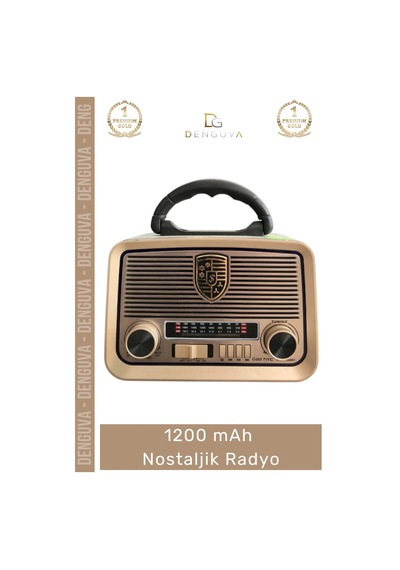 Radyo Bluetooth Usb Fm Mp3 Aux Tf Kart Fişli Pilli Yüksek Ses Sd Dekoratif Nostaljik Radyo