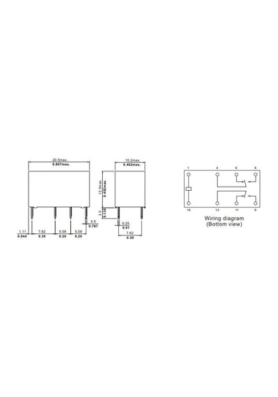 Motorobit M4-24H 24V 1A Röle 8-Pin