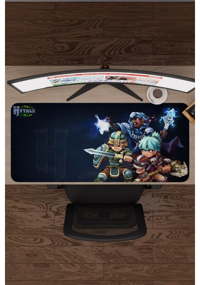 Hytale Kaymaz Dikişli Kauçuk Oyuncu Mousepad V2 - 90x40 Xxl Gaming Mouse Pad Fare Altlığı