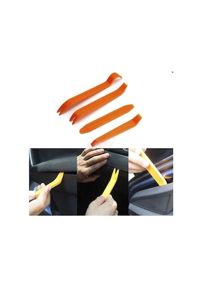 Oto Teyp Döşeme Trim Sökme Aparatı 4 Lü Set Profesyonel