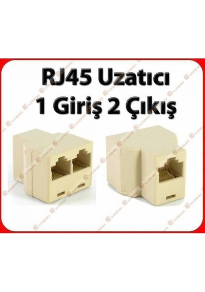 Rj 45 To Rj45 Birleştirici Ara Aparat 1 İn 2Out