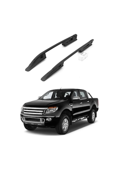Turtle Ford Ranger T6-p375/px 2011-2022 Tavan Çıtası Falcon Siyah