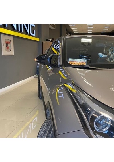 Toyota Uyumlu Yaris 2012-2015 Batman Yarasa Ayna Kapağı Piano Black Abs Plastik Batman