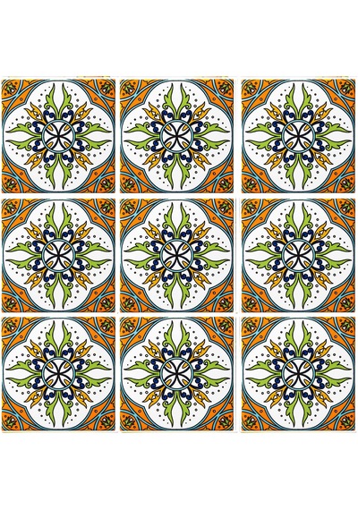 Can Seramik – 10x10 Cm. Cç-99 Kütahya Çini Karo 5'li 1 Paket