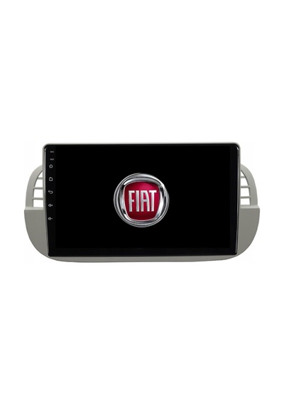Fiat 500 Araç Multimedya Android Ekran Carplay Navigasyon Double Teyp 2+32 9" 08-15 White Cadence