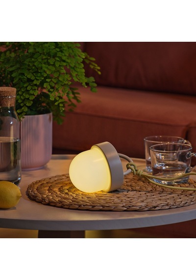 Ikea Solvinden Serisi, Led'li Güneş Enerjili Aydınlatma, 10 Cm, Bej