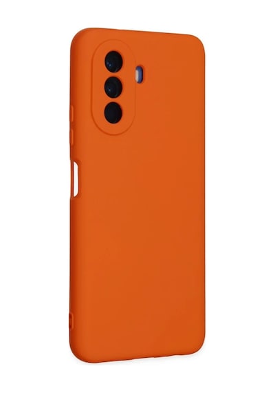 Huawei Nova Y70 Kılıf Nano İçi Kadife Silikon - Turuncu 0.2M-Çok Renkli