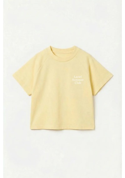 Poala Kids Summer Club Unisex Sarı Tshirt