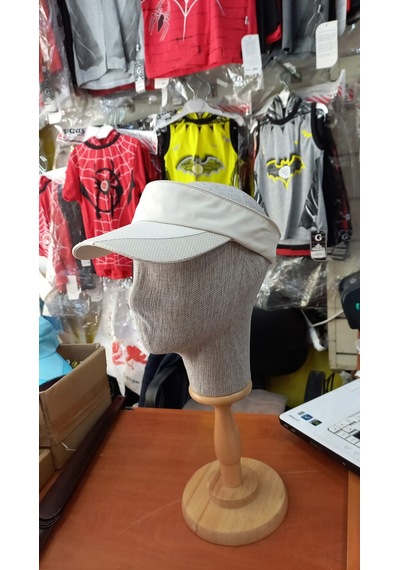 Salarticaret Sporcu Tenis Vizör Şapka Unisex Model Krem Renk Krem