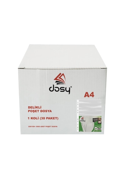 Dosy Pp Poşet Dosya A4 1 Koli 30 Pkaet 1