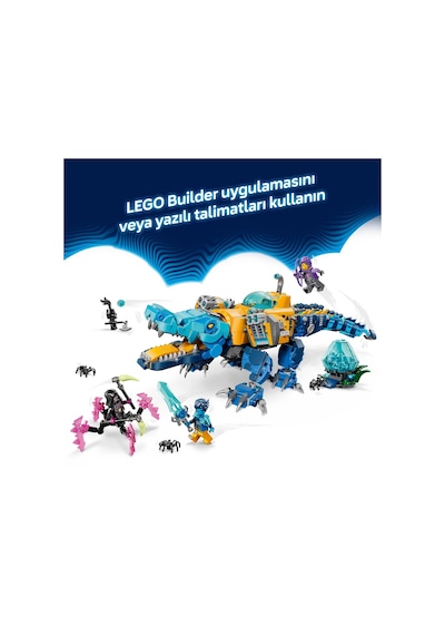 LEGO® DREAMZzz™ Timsah Denizaltı 71512 – 8 Yaş ve Üzeri Çocuklar için Minifigür İçeren Yaratıcı Oyuncak Yapım Seti (1107 Parça)