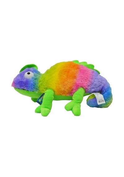 Sevimli Bukelemun Peluş 40 Cm - Uyku Ve Oyun Arkadaşı Peluş Oyuncak - Yeşil Çok Renkli