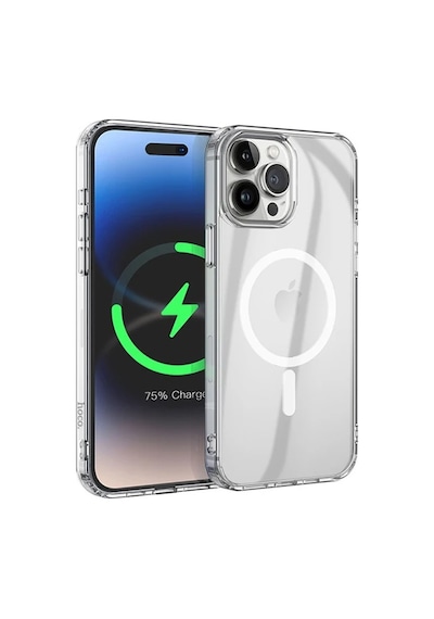 Hoco İphone 15 Pro Anti-fall Darbe Önleyici Airbag Manyetik Magsafe Silikon Kılıf- 5775