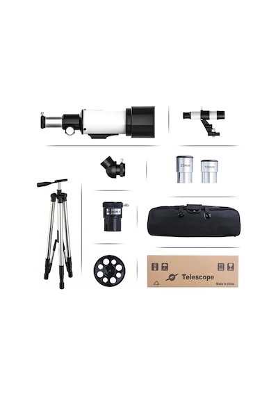 400x70mm Açıklıklı Refrakter Teleskoplar 15x150x , Telefon Adaptörlü Reflex Evimdeyokyok