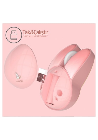 M6 Playrab Tavşan Kablosuz 2.4g Wireless Mouse 1200 Dpı